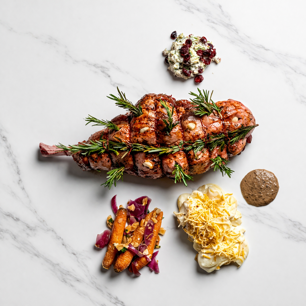 Páska-lambalæri með fyllingu fyrir 4