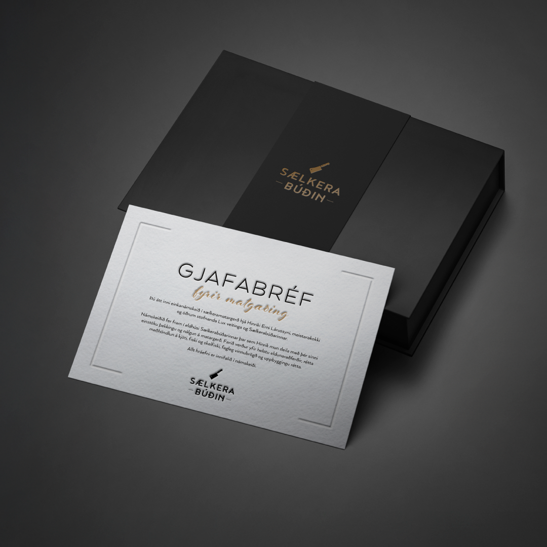 Gjafabréf - Einkanámskeið í matargerð með Hinriki Erni